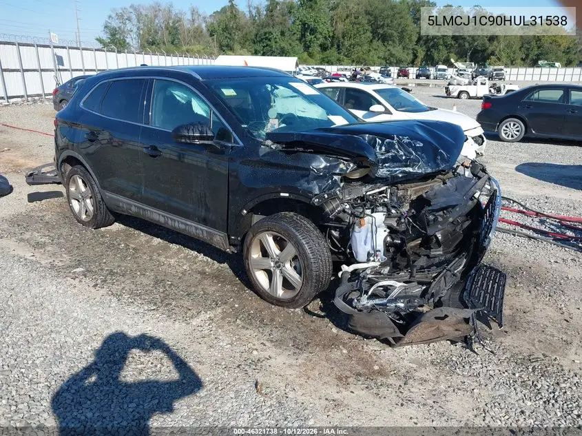 LINCOLN MKC 2017, VIN 5LMCJ1C90HUL31538