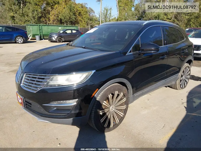 2017 LINCOLN MKC VIN 5LMCJ2C91HUL08792 — фото 2