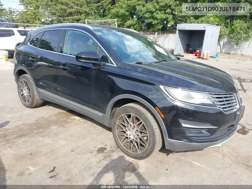 LINCOLN MKC 2018, VIN 5LMCJ1D90JUL18471