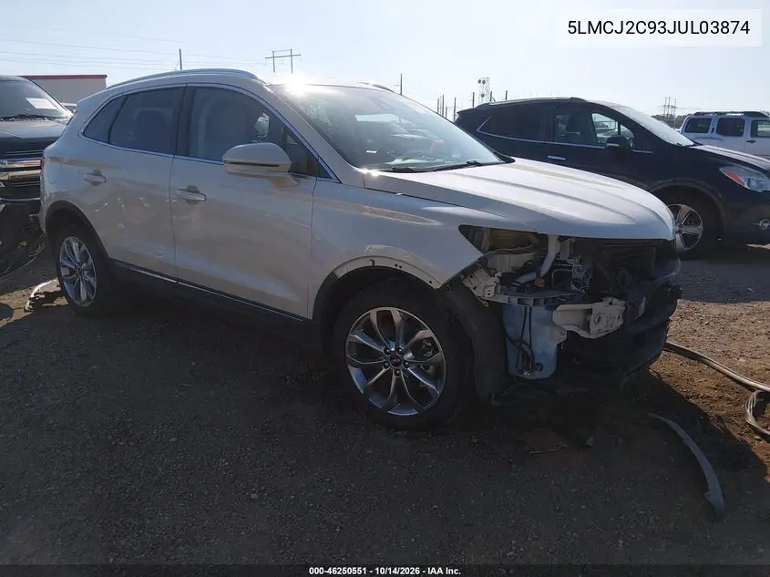 LINCOLN MKC 2018, VIN 5LMCJ2C93JUL03874