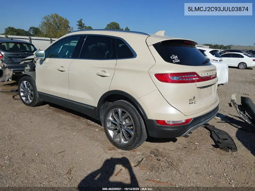 2018 LINCOLN MKC VIN 5LMCJ2C93JUL03874 — фото 3