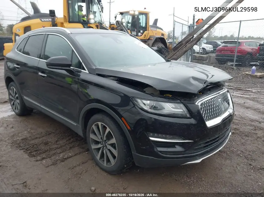 LINCOLN MKC 2019, VIN 5LMCJ3D96KUL29598