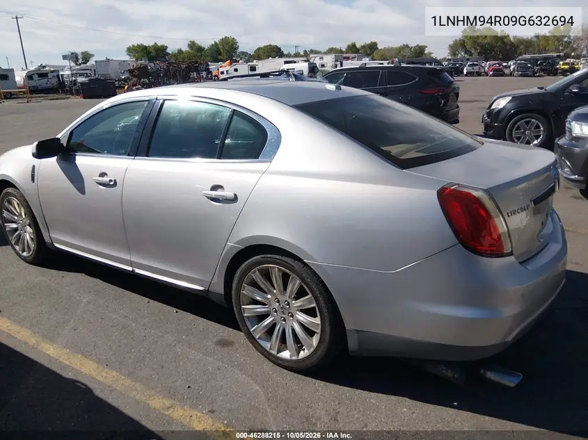 2009 LINCOLN MKS VIN 1LNHM94R09G632694 — фото 3