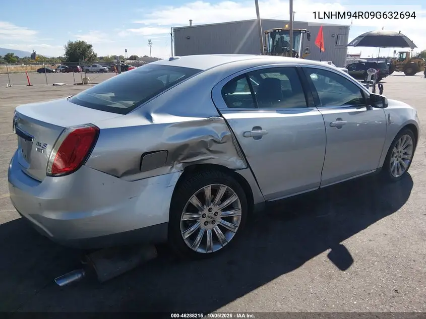 2009 LINCOLN MKS VIN 1LNHM94R09G632694 — фото 4