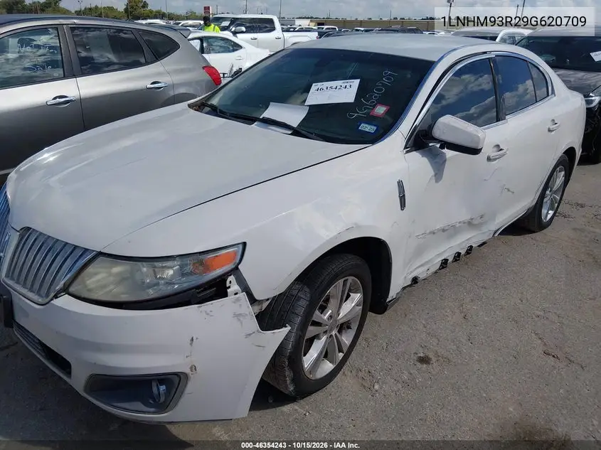 2009 LINCOLN MKS VIN 1LNHM93R29G620709 — фото 2
