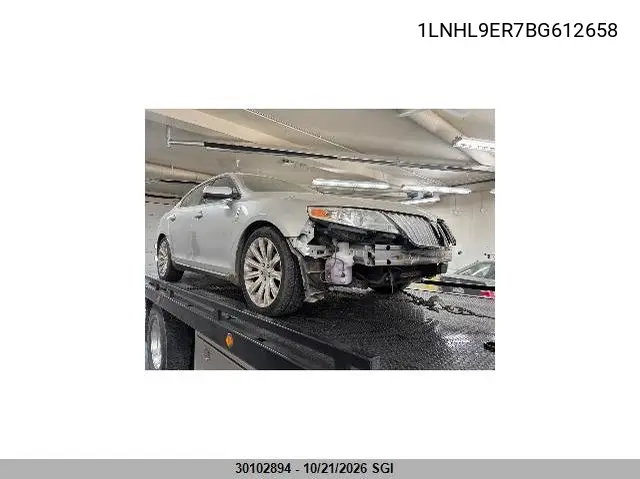 LINCOLN MKS 2011, VIN 1LNHL9ER7BG612658