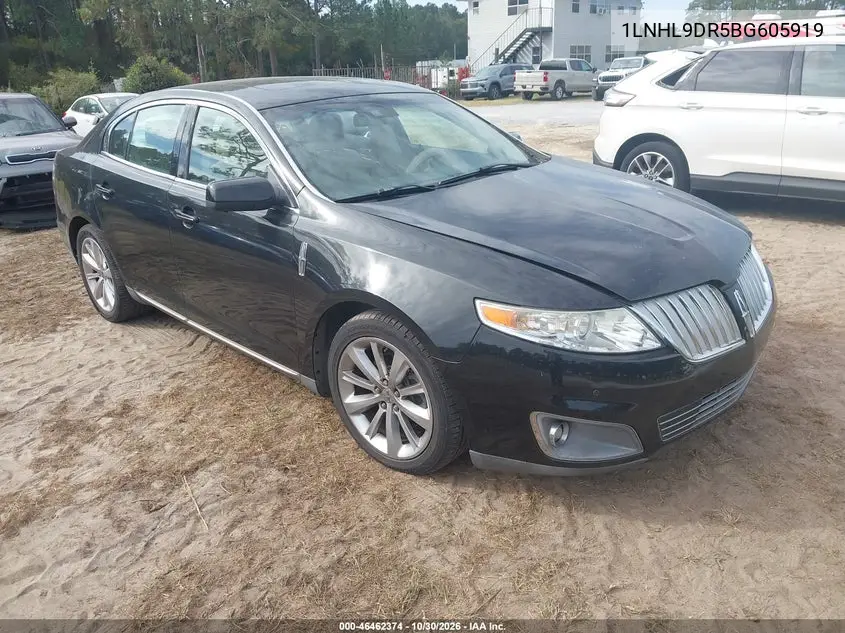 LINCOLN MKS 2011, VIN 1LNHL9DR5BG605919