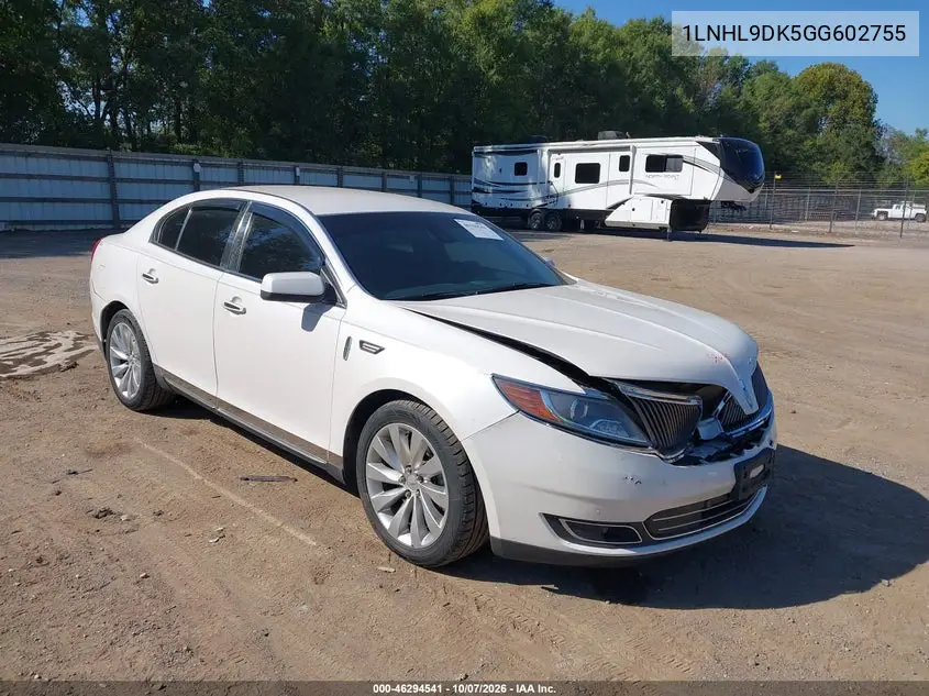 LINCOLN MKS 2016, VIN 1LNHL9DK5GG602755