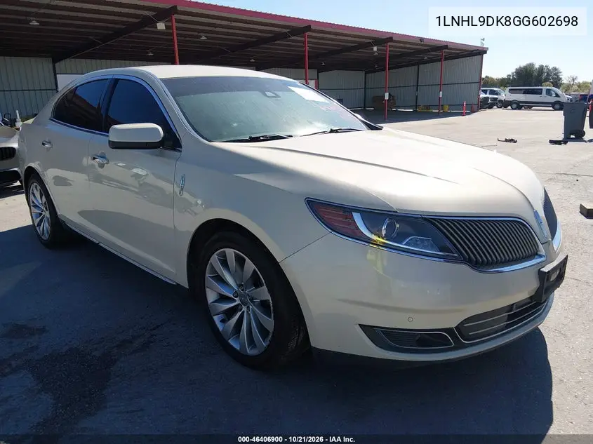 LINCOLN MKS 2016, VIN 1LNHL9DK8GG602698