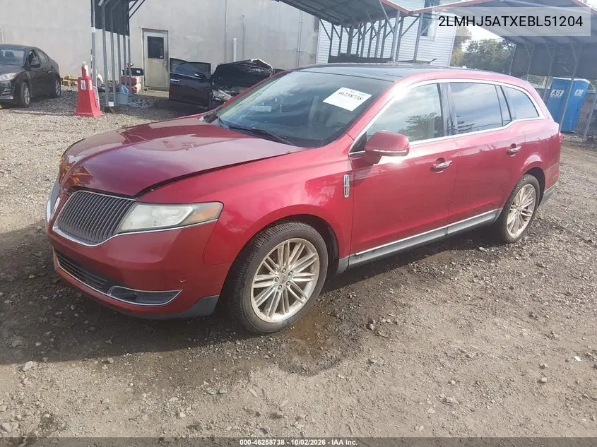 2014 LINCOLN MKT VIN 2LMHJ5ATXEBL51204 — фото 2