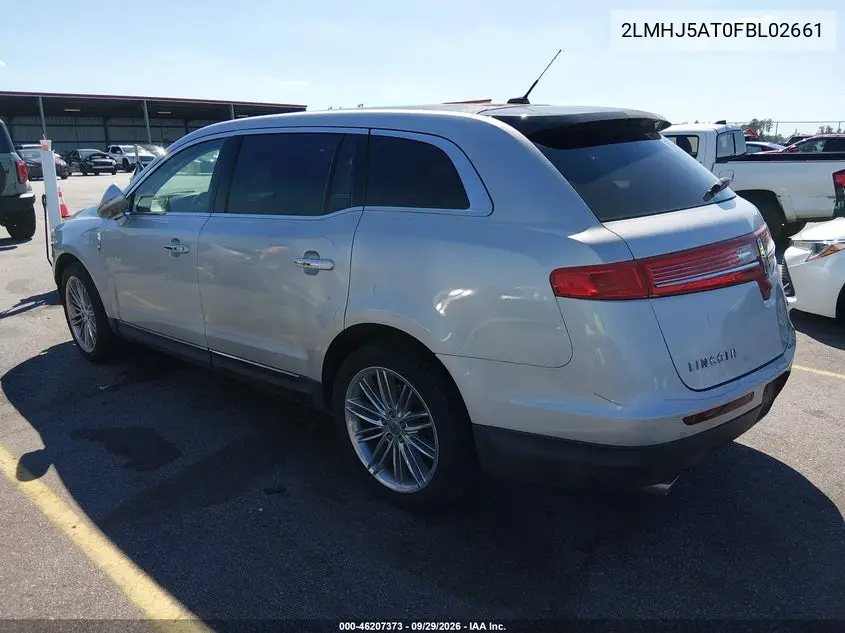 2015 LINCOLN MKT VIN 2LMHJ5AT0FBL02661 — фото 3