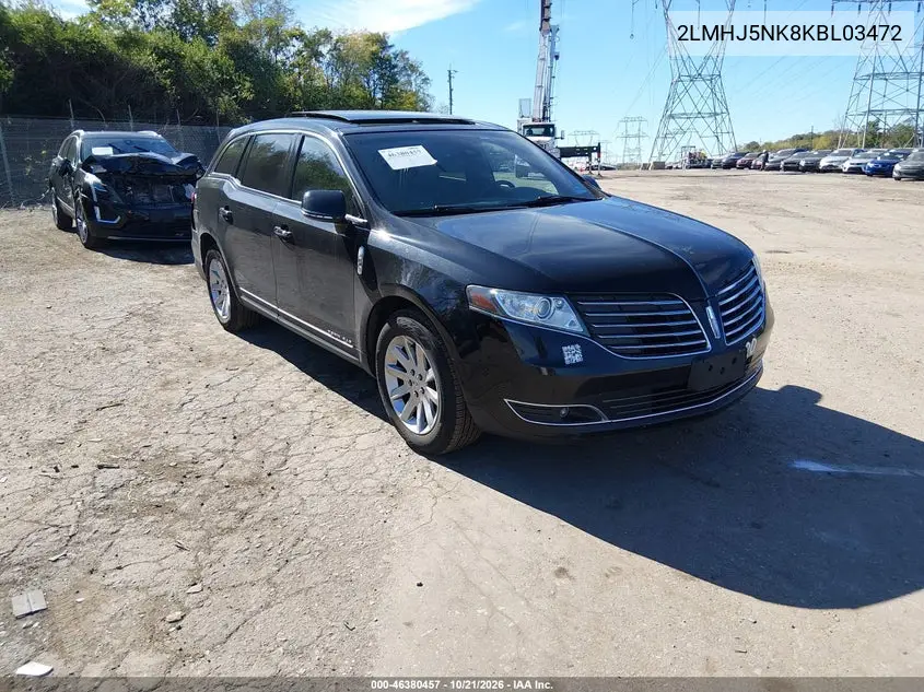 LINCOLN MKT 2019, VIN 2LMHJ5NK8KBL03472