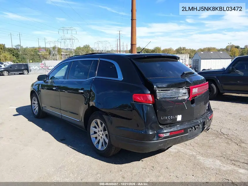 2019 LINCOLN MKT VIN 2LMHJ5NK8KBL03472 — фото 3