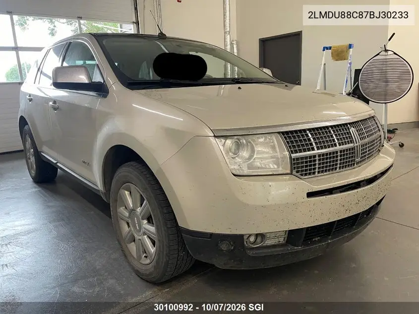 2007 LINCOLN MKX VIN 2LMDU88C87BJ30233 — фото 2