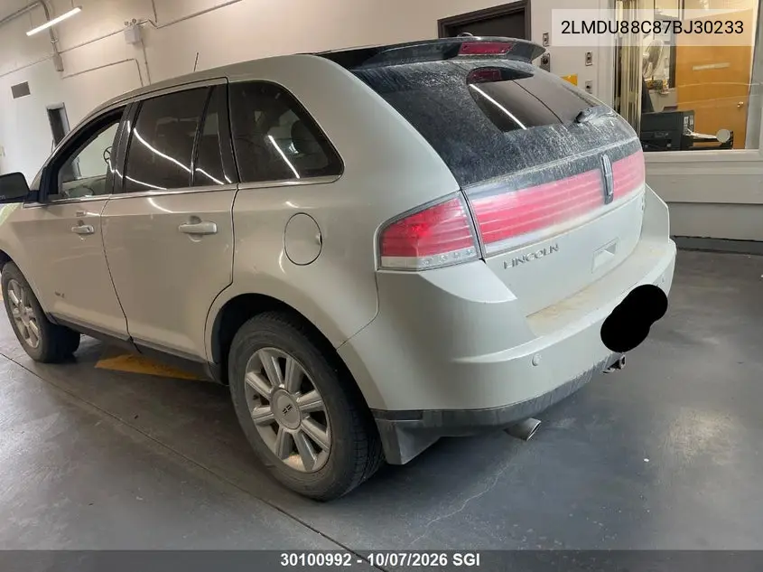 2007 LINCOLN MKX VIN 2LMDU88C87BJ30233 — фото 3