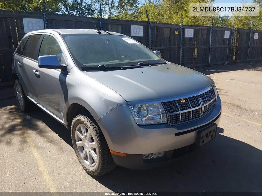 LINCOLN MKX 2007, VIN 2LMDU88C17BJ34737