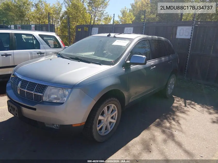 2007 LINCOLN MKX VIN 2LMDU88C17BJ34737 — фото 2