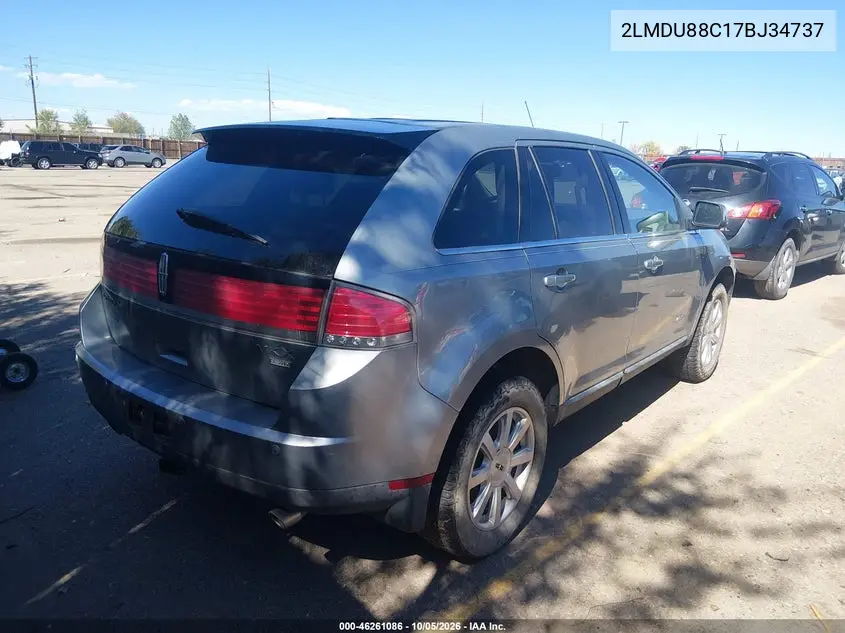 2007 LINCOLN MKX VIN 2LMDU88C17BJ34737 — фото 4