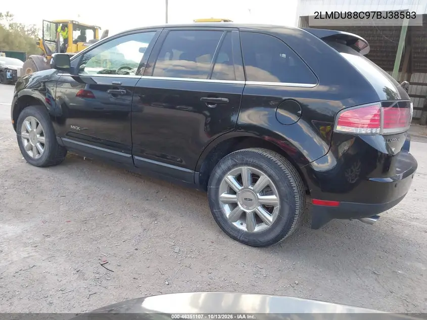 2007 LINCOLN MKX VIN 2LMDU88C97BJ38583 — фото 3