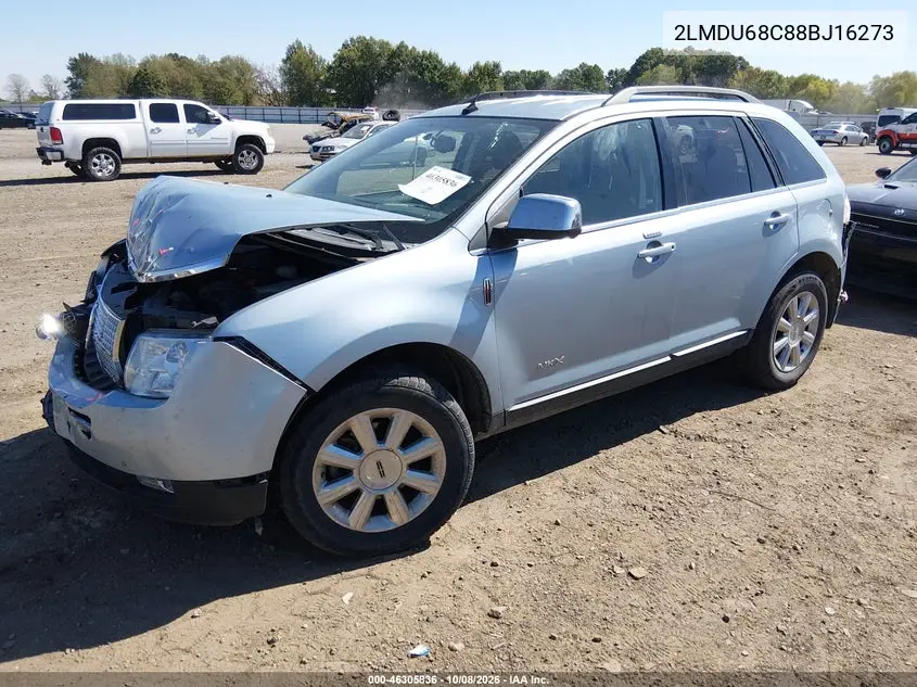 2008 LINCOLN MKX VIN 2LMDU68C88BJ16273 — фото 2