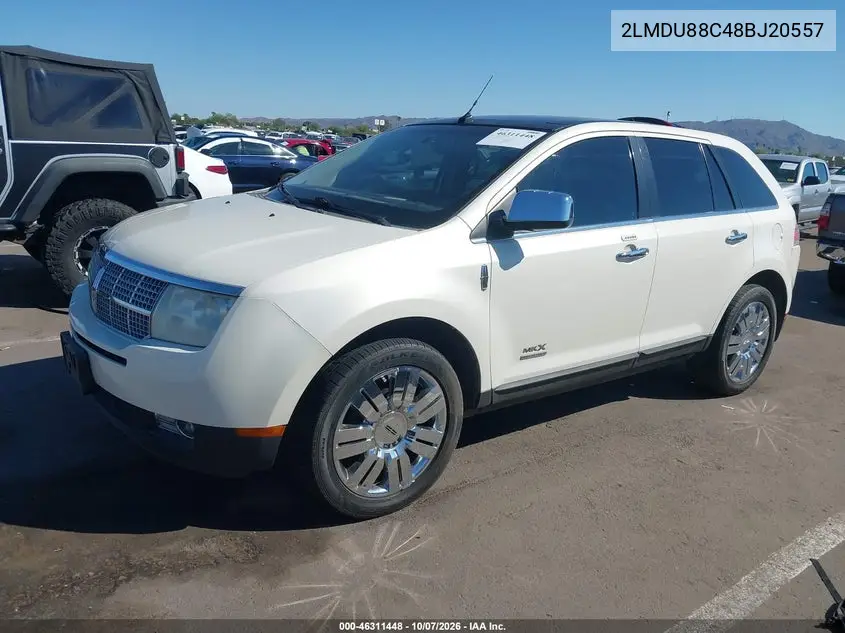 2008 LINCOLN MKX VIN 2LMDU88C48BJ20557 — фото 2