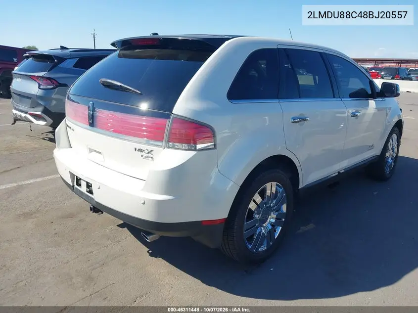 2008 LINCOLN MKX VIN 2LMDU88C48BJ20557 — фото 4