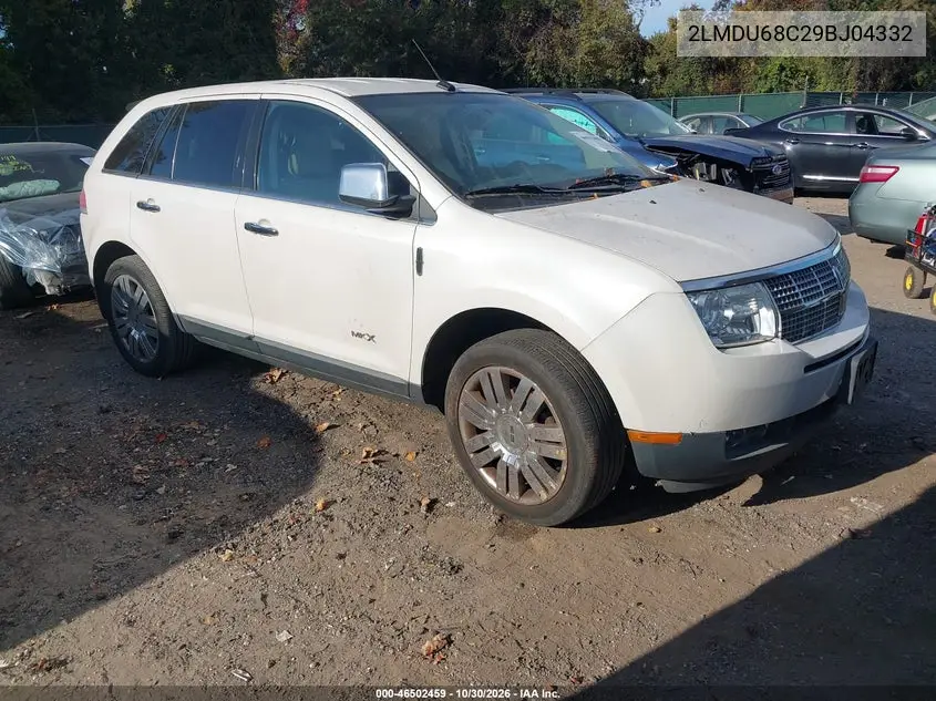LINCOLN MKX 2009, VIN 2LMDU68C29BJ04332