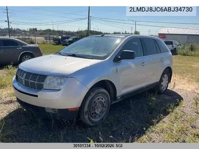 2010 LINCOLN MKX VIN 2LMDJ8JC6ABJ34730 — фото 2