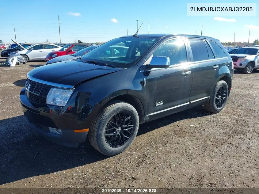 2010 LINCOLN MKX VIN 2LMDJ8JCXABJ32205 — фото 2