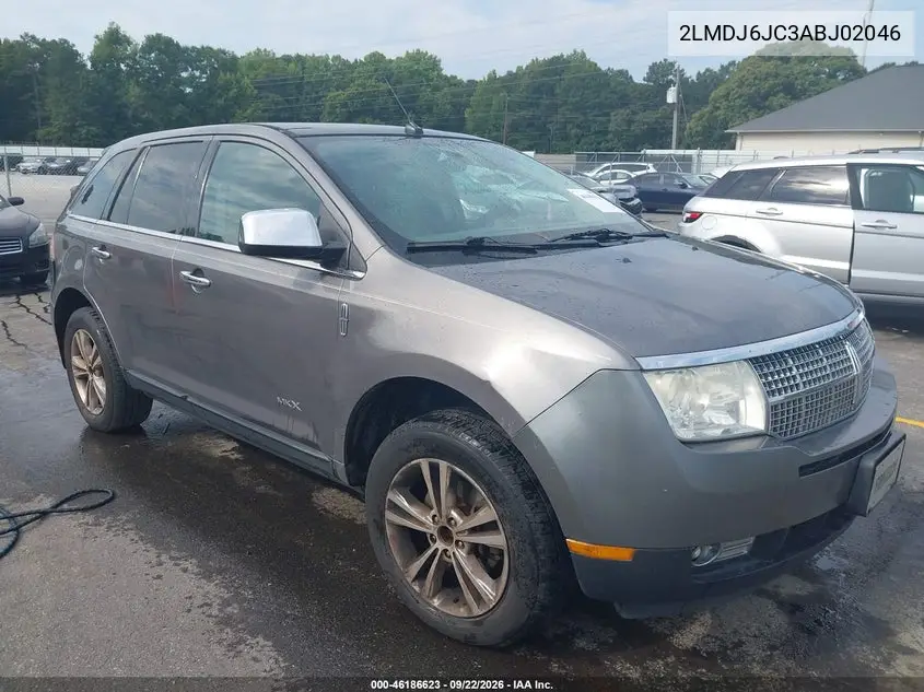 LINCOLN MKX 2010, VIN 2LMDJ6JC3ABJ02046