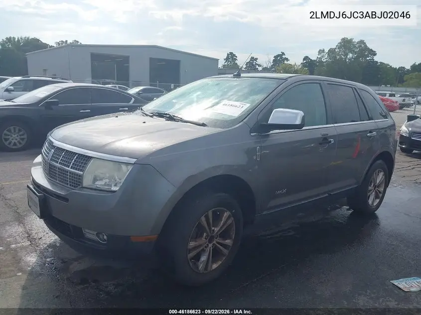 2010 LINCOLN MKX VIN 2LMDJ6JC3ABJ02046 — фото 2