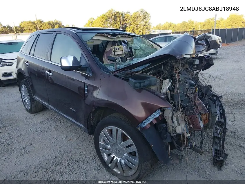 LINCOLN MKX 2010, VIN 2LMDJ8JC8ABJ18948