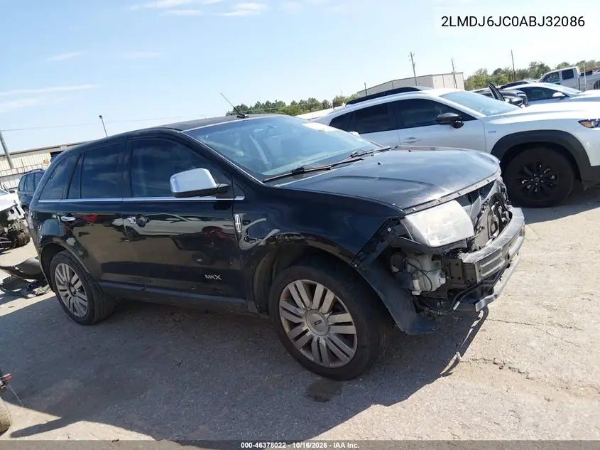 LINCOLN MKX 2010, VIN 2LMDJ6JC0ABJ32086