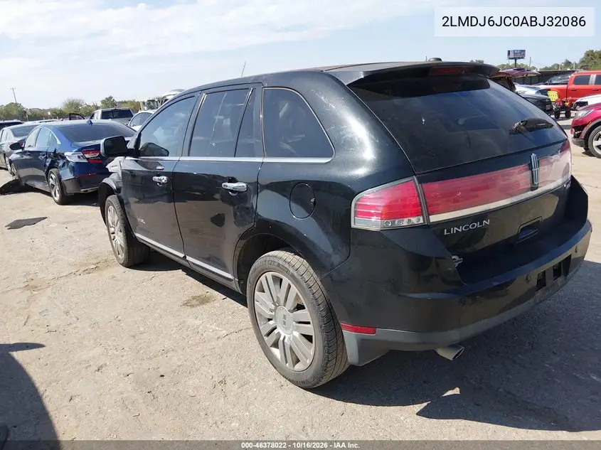 2010 LINCOLN MKX VIN 2LMDJ6JC0ABJ32086 — фото 3