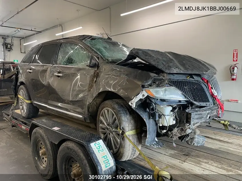 LINCOLN MKX 2011, VIN 2LMDJ8JK1BBJ00669