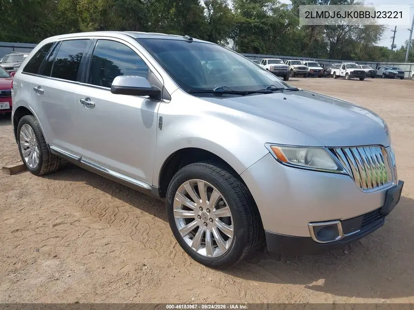LINCOLN MKX 2011, VIN 2LMDJ6JK0BBJ23221