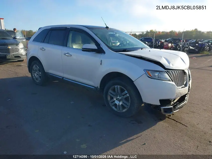 LINCOLN MKX 2012, VIN 2LMDJ8JK5CBL05851