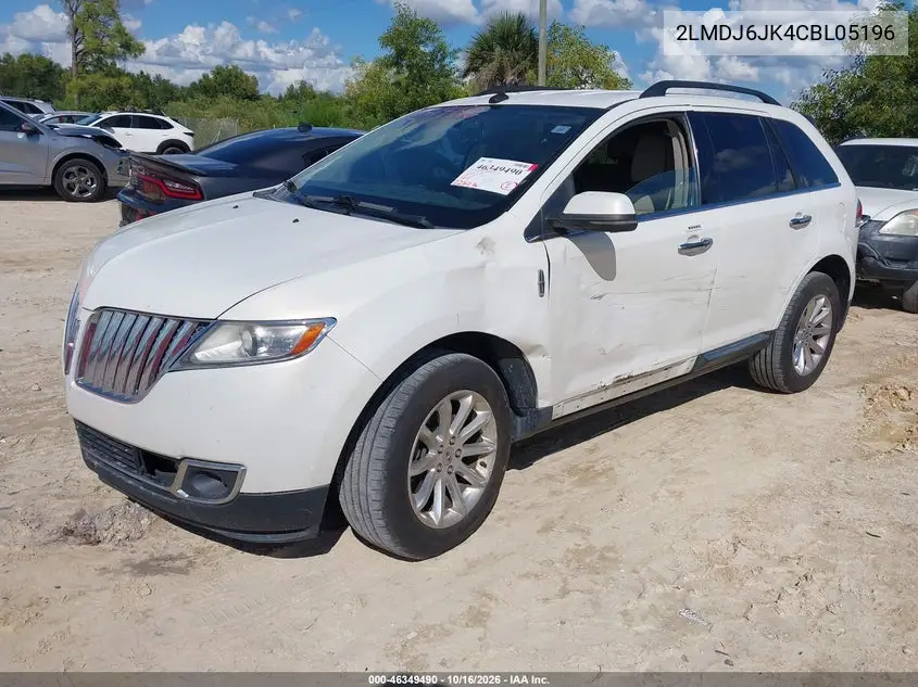 2012 LINCOLN MKX VIN 2LMDJ6JK4CBL05196 — фото 2