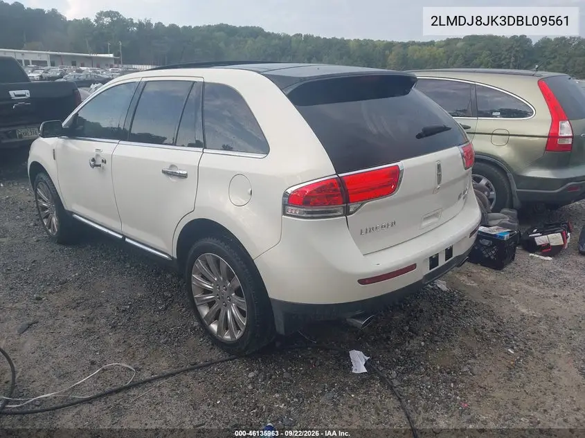 2013 LINCOLN MKX VIN 2LMDJ8JK3DBL09561 — фото 3
