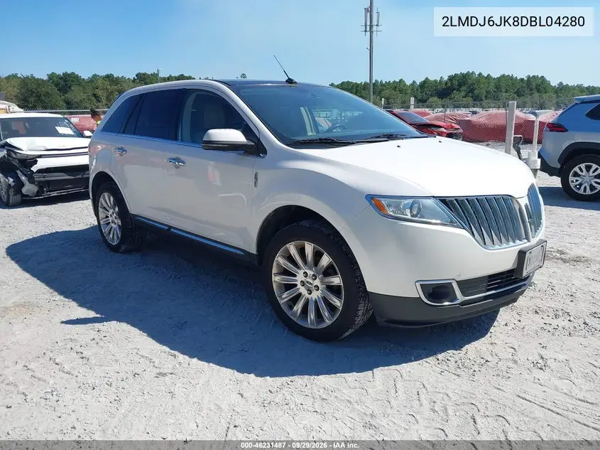 LINCOLN MKX 2013, VIN 2LMDJ6JK8DBL04280