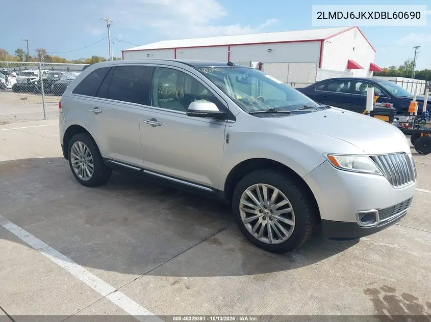 LINCOLN MKX 2013, VIN 2LMDJ6JKXDBL60690