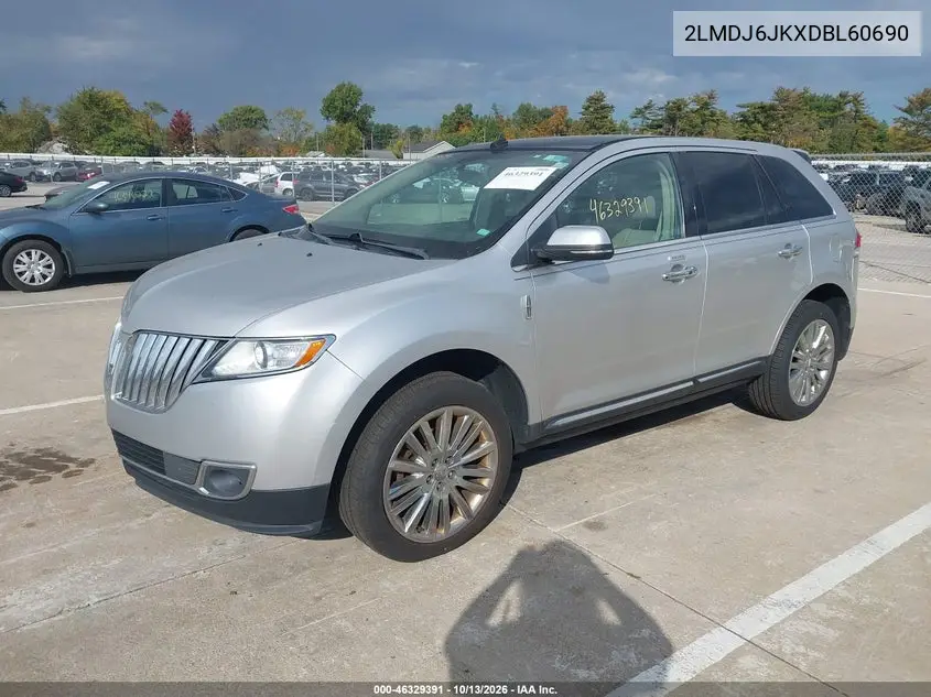 2013 LINCOLN MKX VIN 2LMDJ6JKXDBL60690 — фото 2