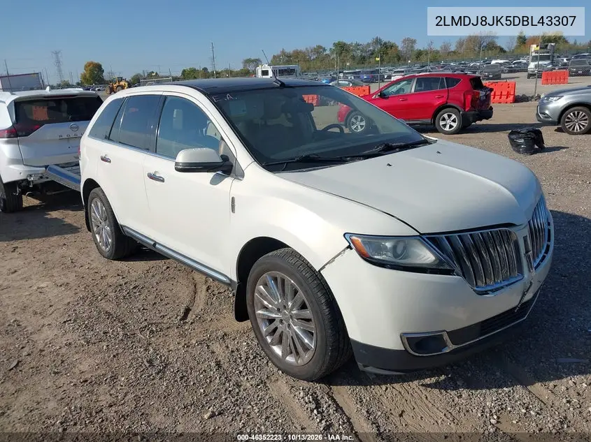 LINCOLN MKX 2013, VIN 2LMDJ8JK5DBL43307