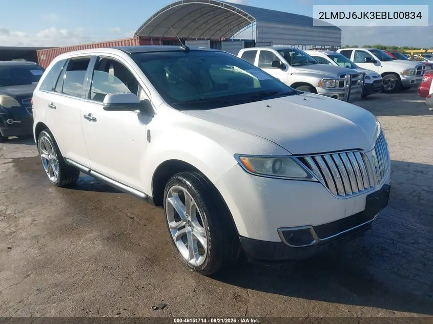 LINCOLN MKX 2014, VIN 2LMDJ6JK3EBL00834