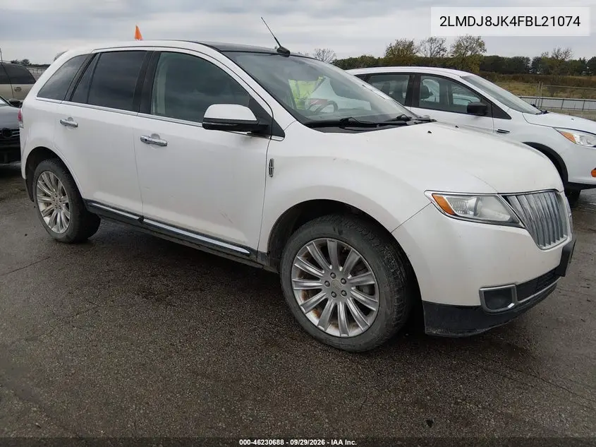 LINCOLN MKX 2015, VIN 2LMDJ8JK4FBL21074