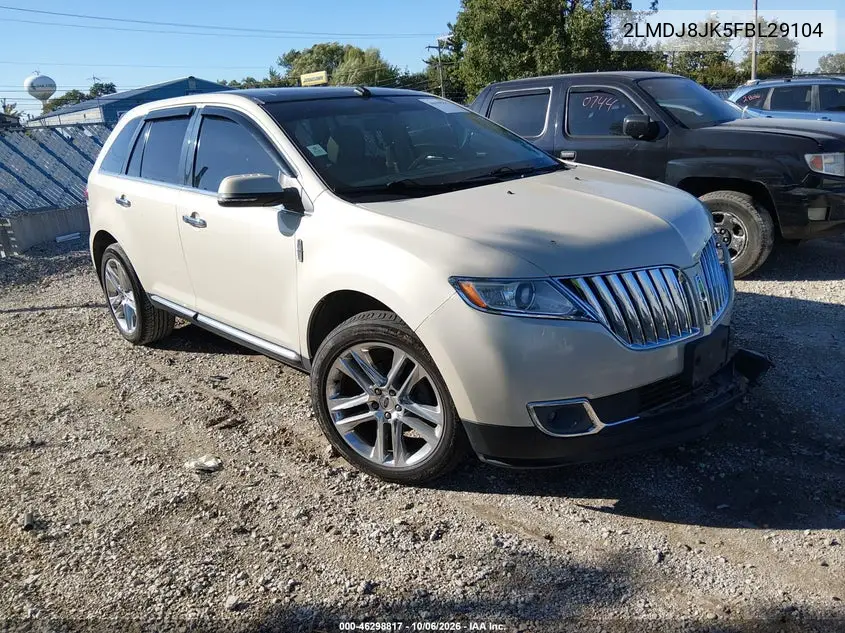 LINCOLN MKX 2015, VIN 2LMDJ8JK5FBL29104
