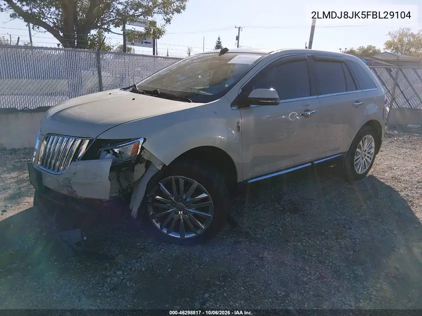 2015 LINCOLN MKX VIN 2LMDJ8JK5FBL29104 — фото 2