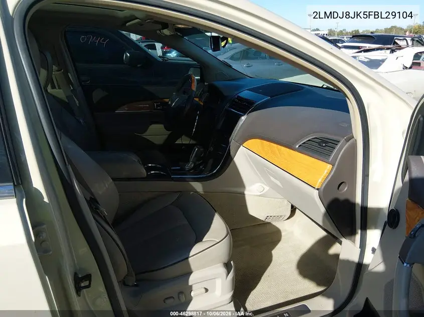 2015 LINCOLN MKX VIN 2LMDJ8JK5FBL29104 — фото 5