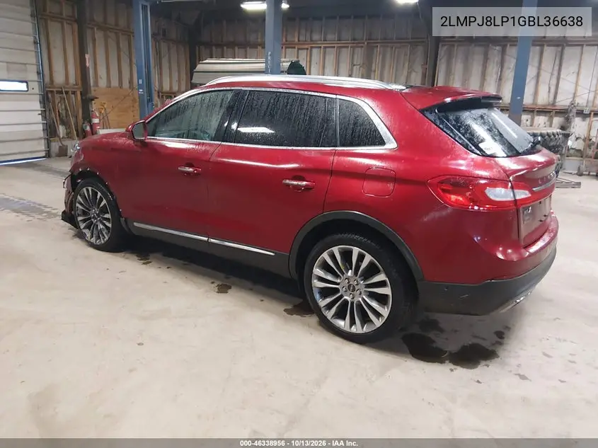 2016 LINCOLN MKX VIN 2LMPJ8LP1GBL36638 — фото 3