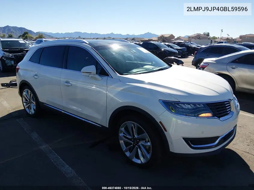 LINCOLN MKX 2016, VIN 2LMPJ9JP4GBL59596